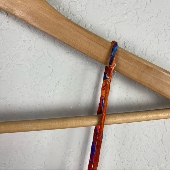 Farm Rio Colored Banana Wrap Mini Dress Linen - Picture 11 of 12